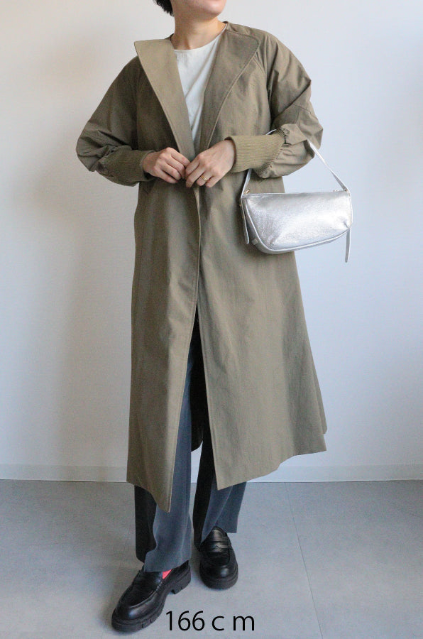 【ACUTA】【再入荷】【ロングセラー】袖リブバックベルトコート