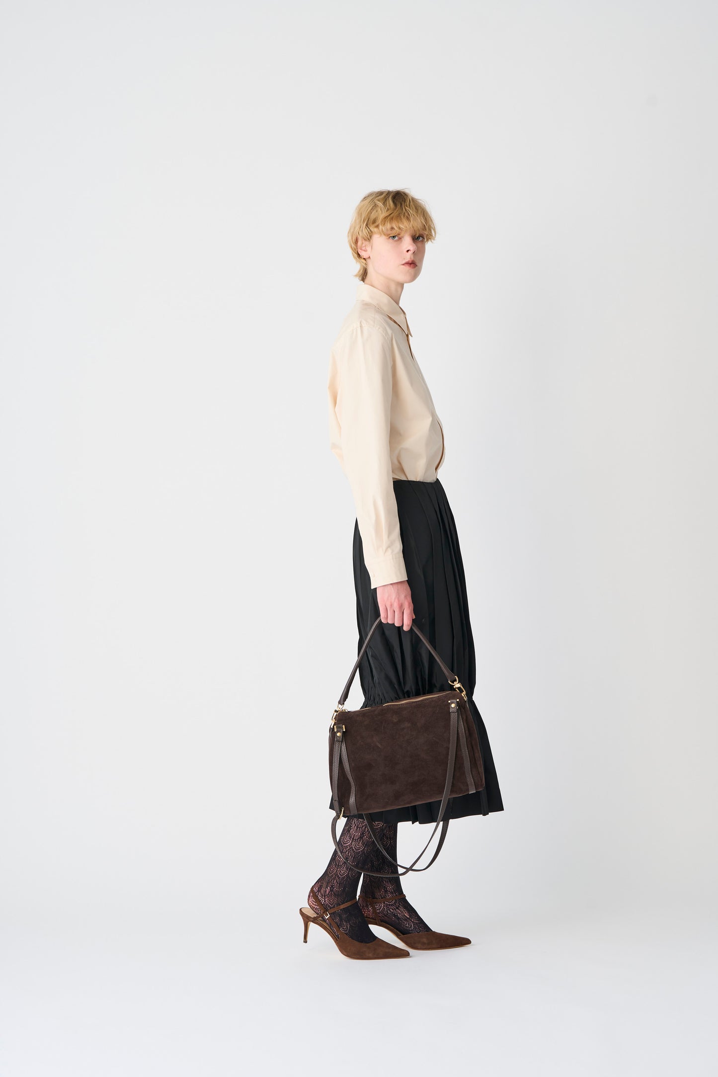 【MILLELA  FIRENZE】スエード2WAYボストンバッグ