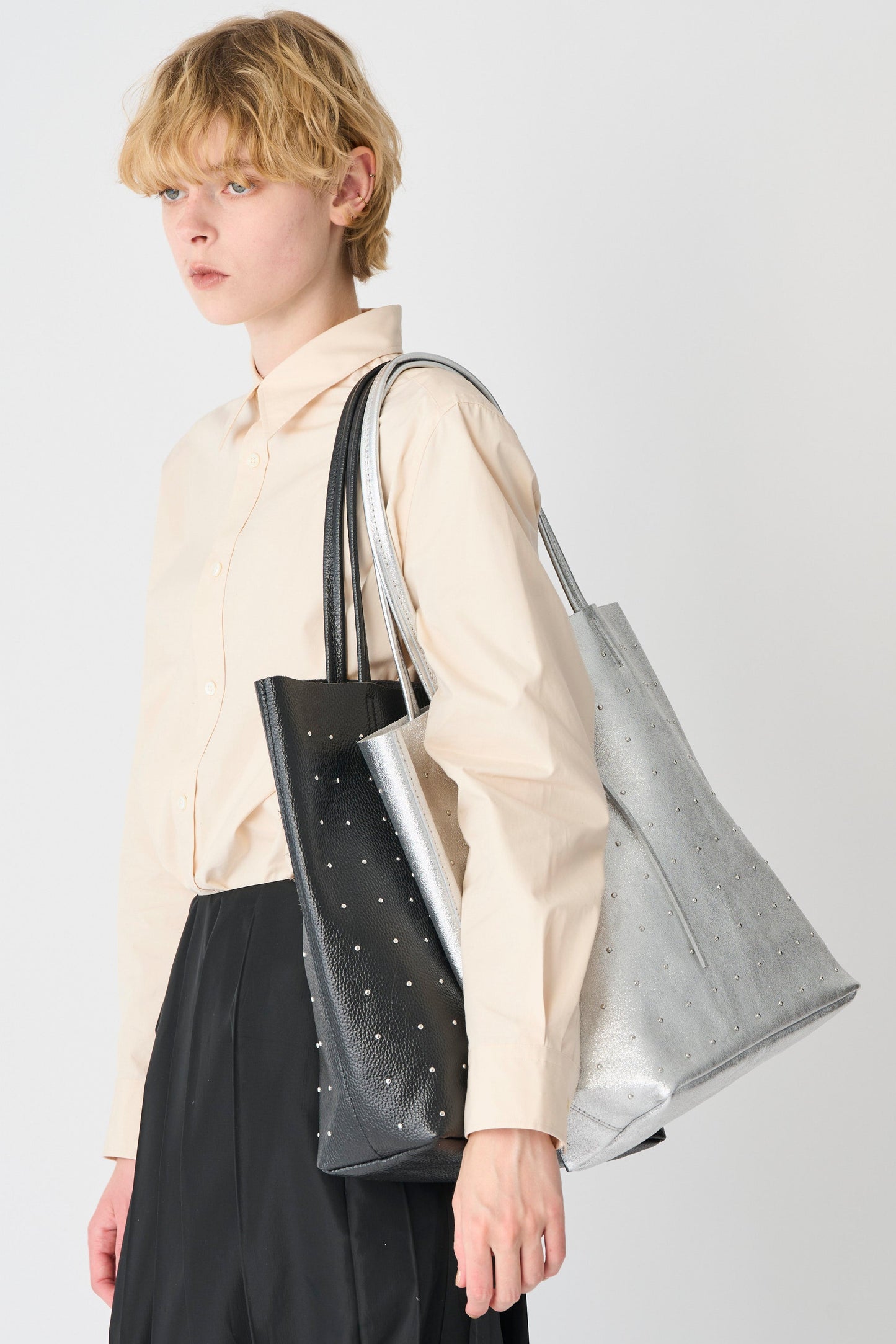 【MILLELA  FIRENZE】スタッズトートバッグ
