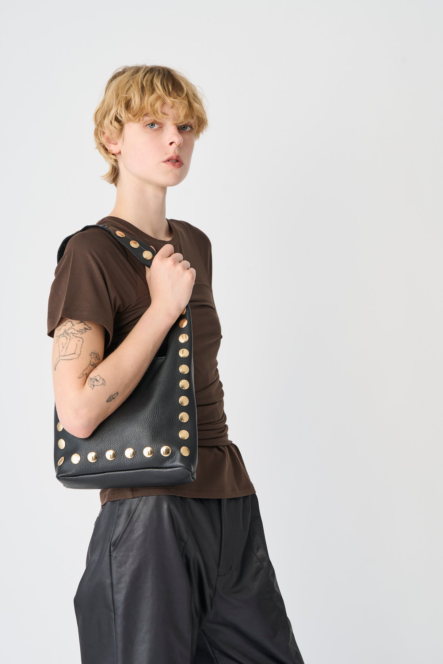 【MILLELA  FIRENZE】スタッズワンショルダーバッグ