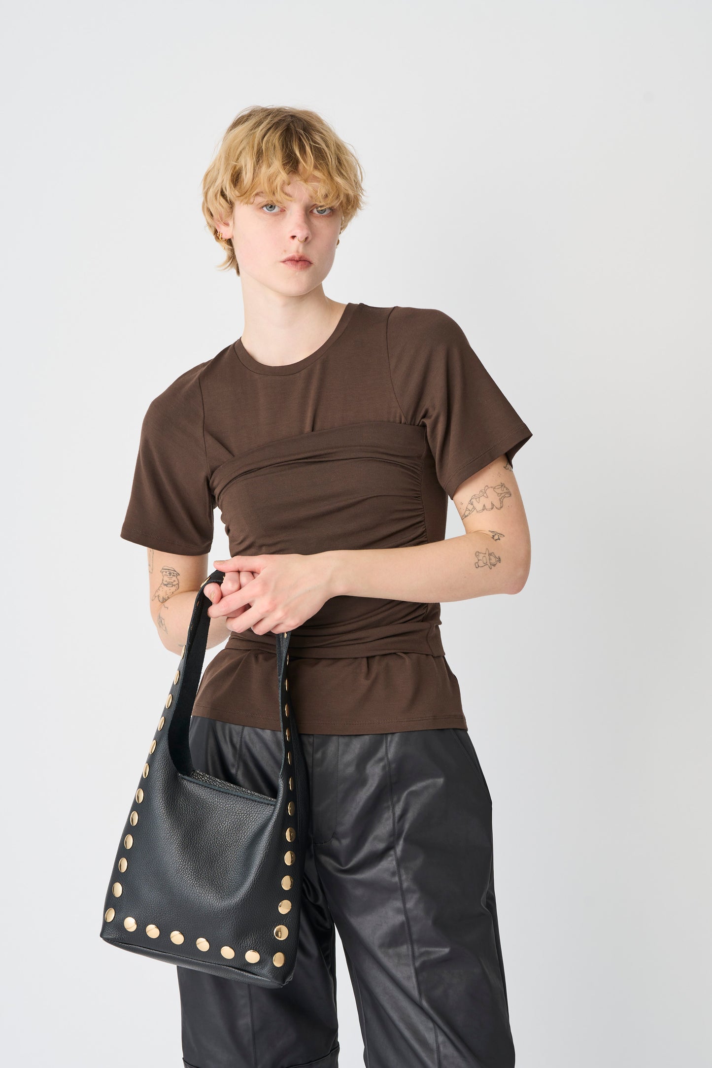 【MILLELA  FIRENZE】スタッズワンショルダーバッグ