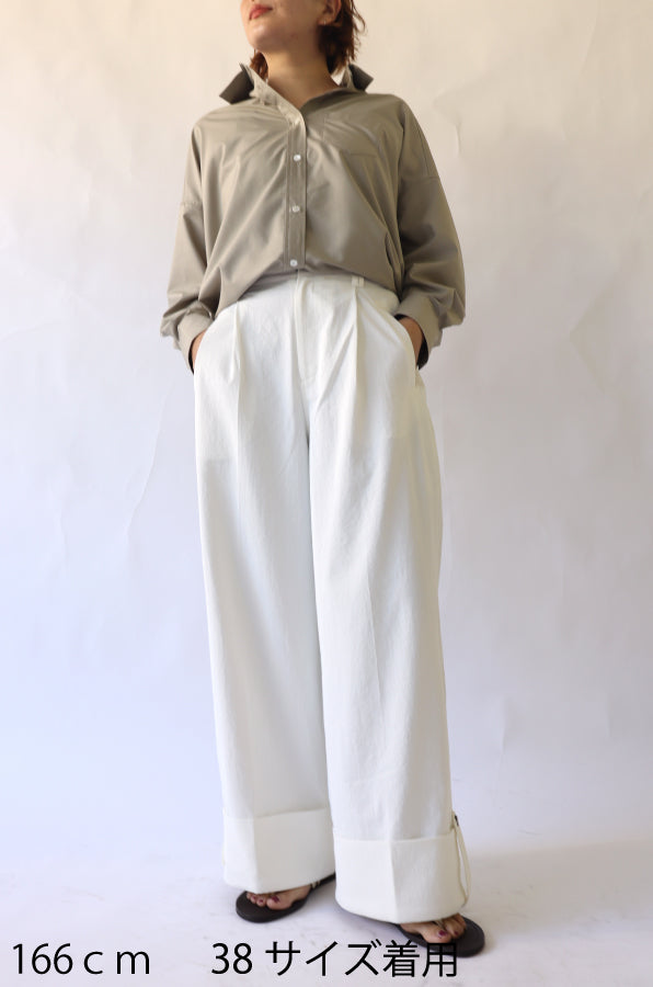 【ACUTA】ロールアップワイドパンツ