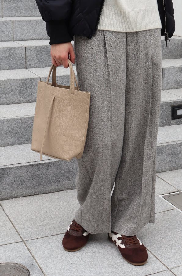 【MILLELA FIRENZE】シュリンクレザーミニトートバッグ