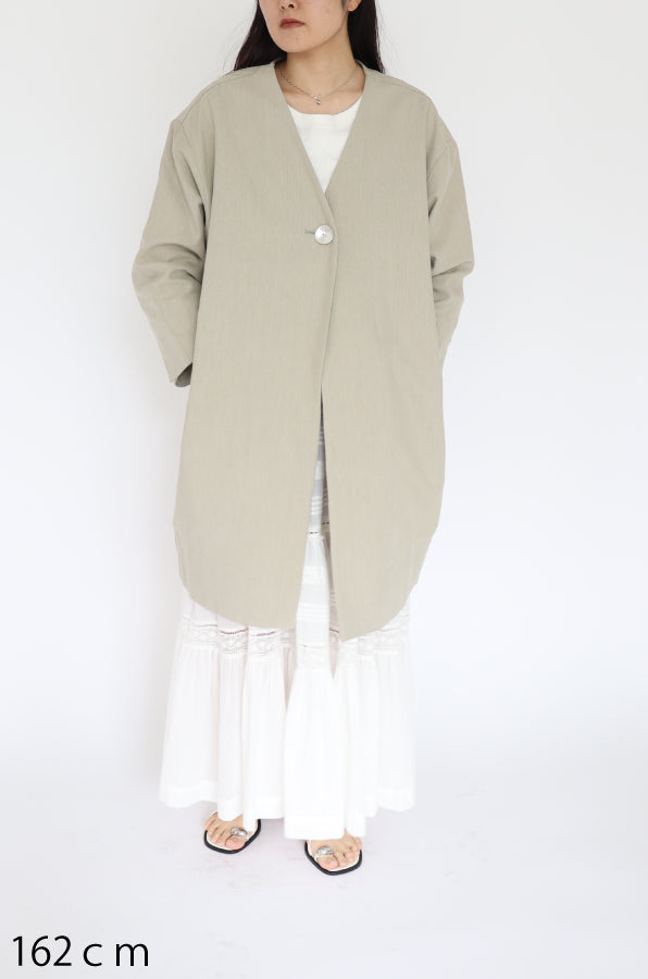 【ACUTA】 リネンブレンドコクーンコート