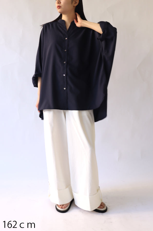 【ACUTA】 ドルマンポンチョシャツ