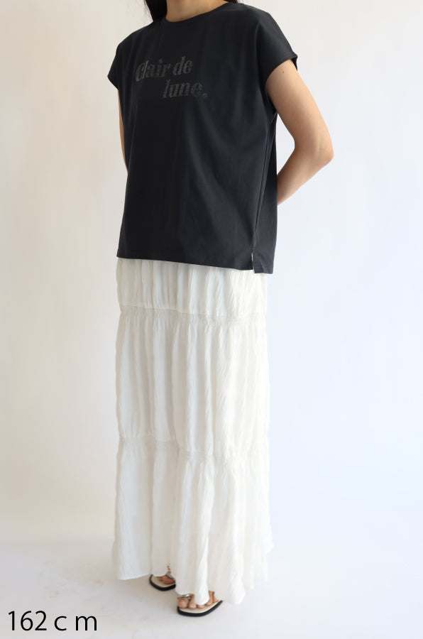 【ACUTA】グリッタープリントTシャツ