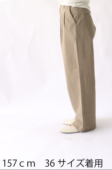 【ACUTA】【PRE ORDER】リネンブレンドスラックスパンツ