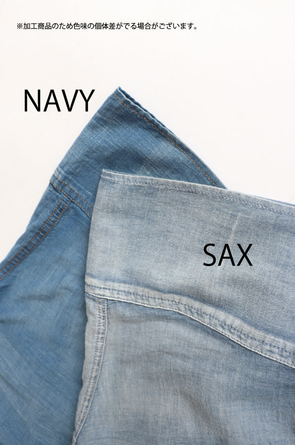 【ACUTA】 シアーデニムビッグカフスシャツ