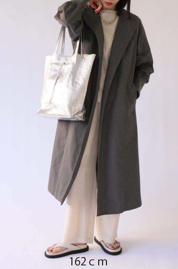 【ACUTA】【再入荷】【ロングセラー】袖リブバックベルトコート