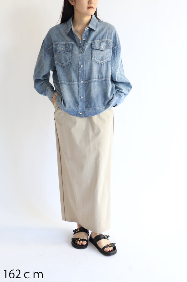 【ACUTA】 【PRE ORDER】シアーデニムGシャツ