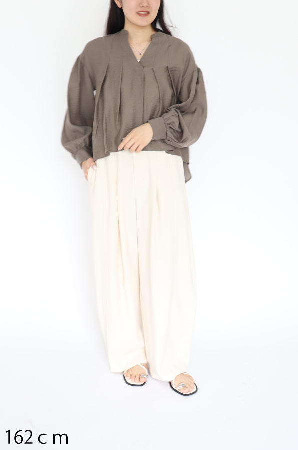 【ACUTA】 シアージャガードタックブラウス