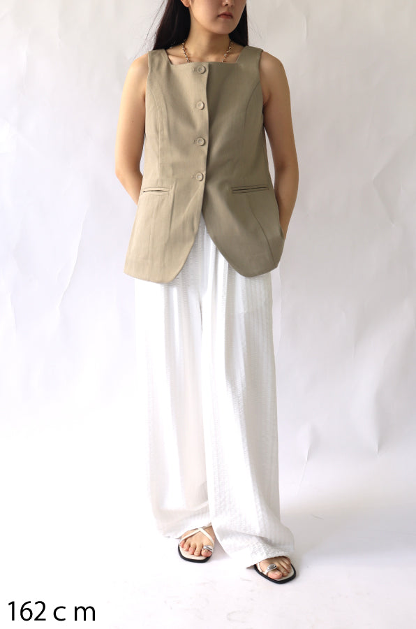 【ACUTA】スクエアネックジレ