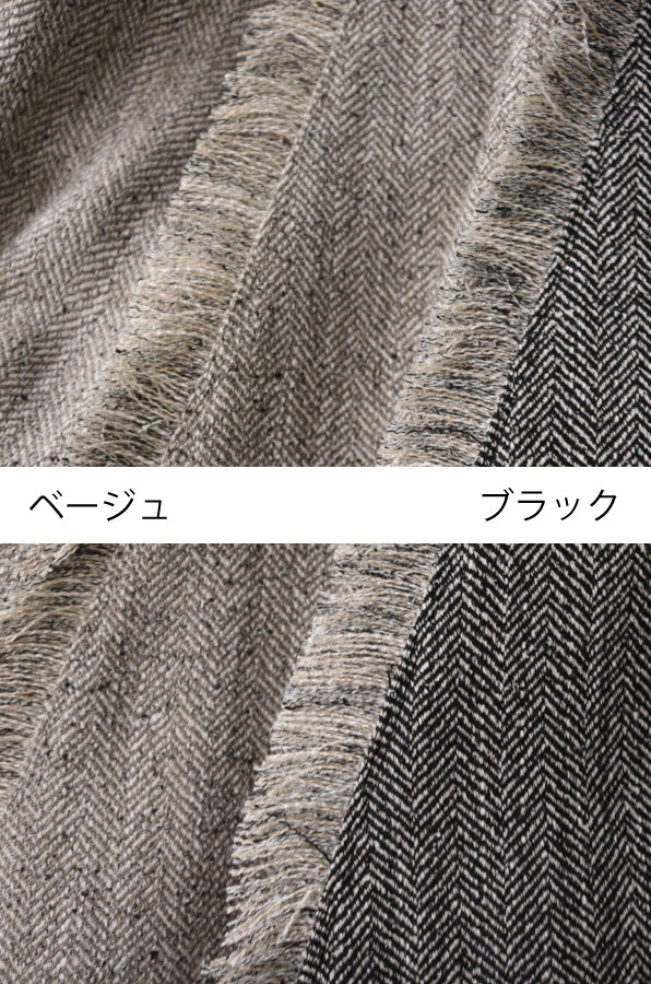 【ACUTA】ヘリンボーンワイドパンツ