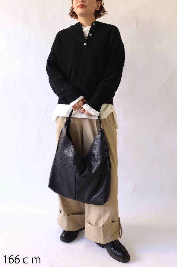 【ACUTA】かのこ編みヘンリーニット