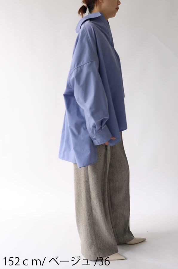 【ACUTA】ヘリンボーンワイドパンツ