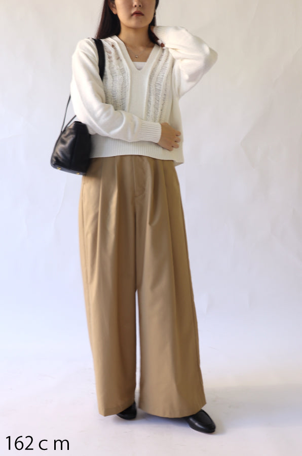 【ACUTA】ドライブ編みニット