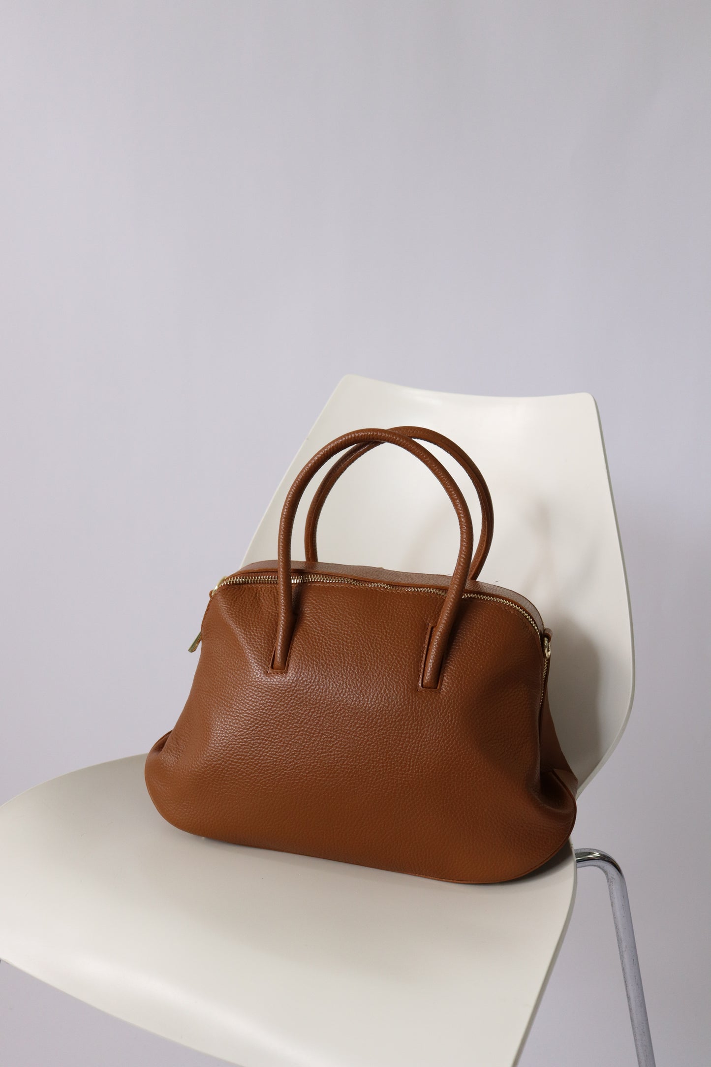 【MILLELA  FIRENZE】ラウンドボストンバッグ