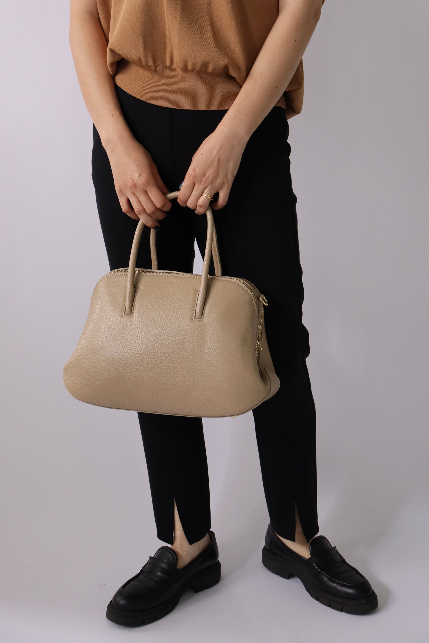 【MILLELA  FIRENZE】ラウンドボストンバッグ
