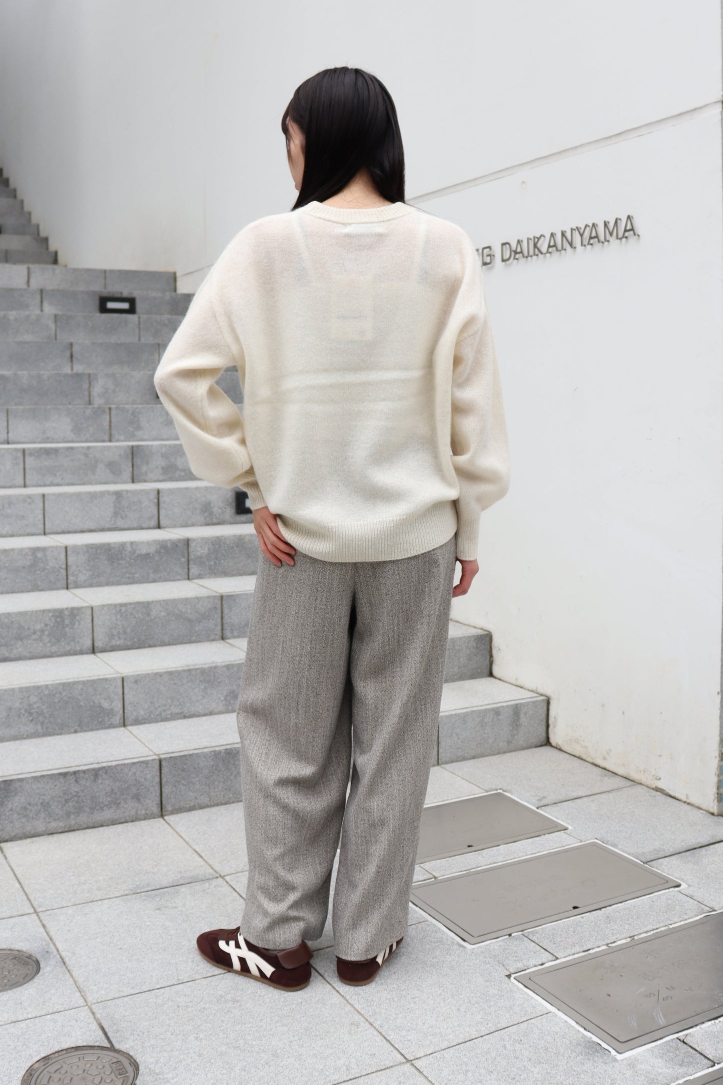 【ACUTA】 ヤク混クルーネックニット