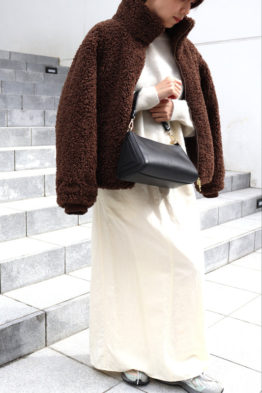 【ACUTA】スタンドカラーボアブルゾン