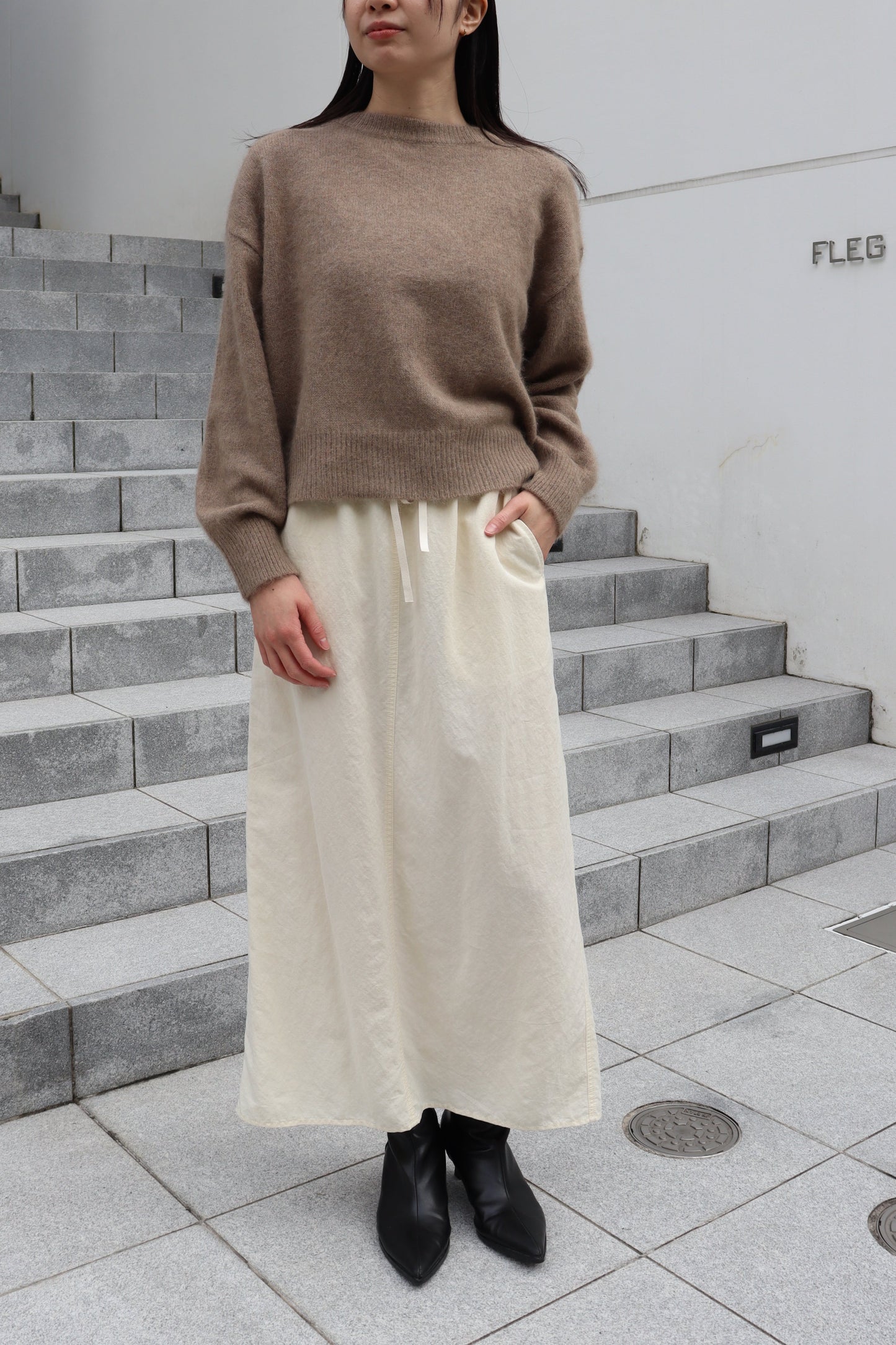 【ACUTA】 チャイニーズラクーンニットプルオーバー