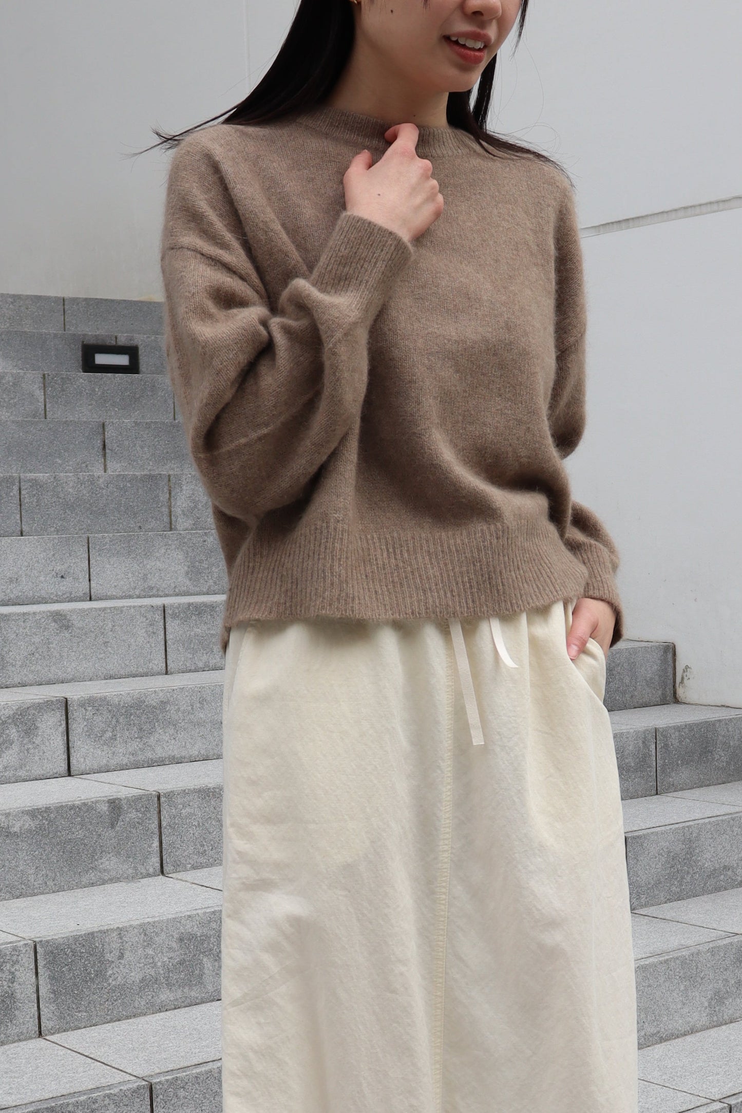 【ACUTA】 チャイニーズラクーンニットプルオーバー