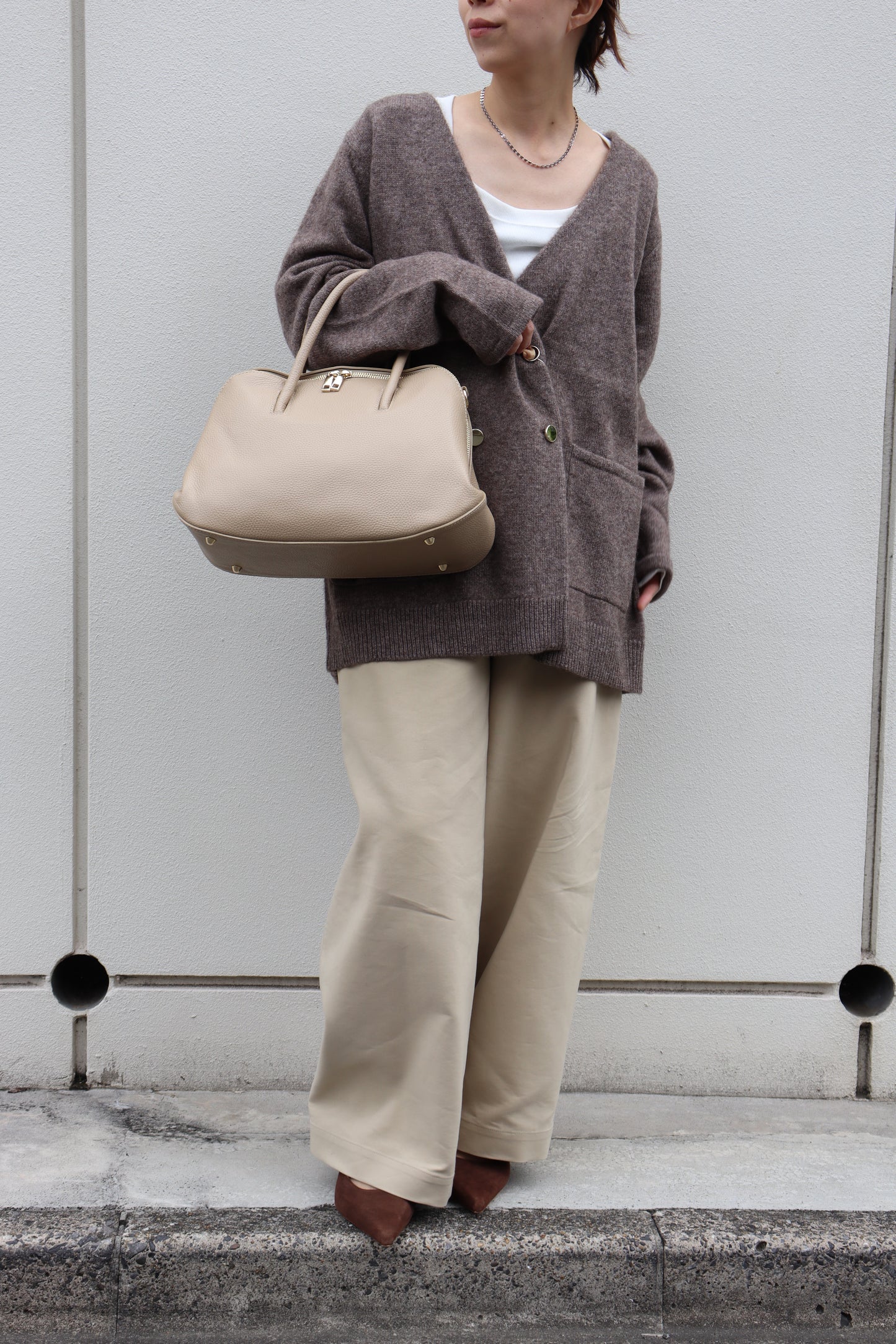 【MILLELA  FIRENZE】ラウンドボストンバッグ