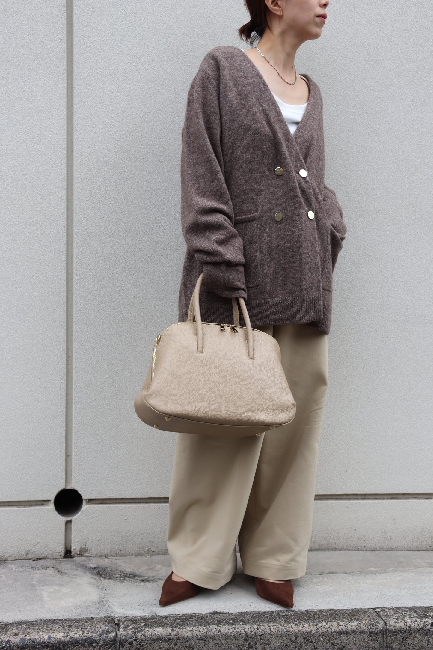 【MILLELA  FIRENZE】ラウンドボストンバッグ