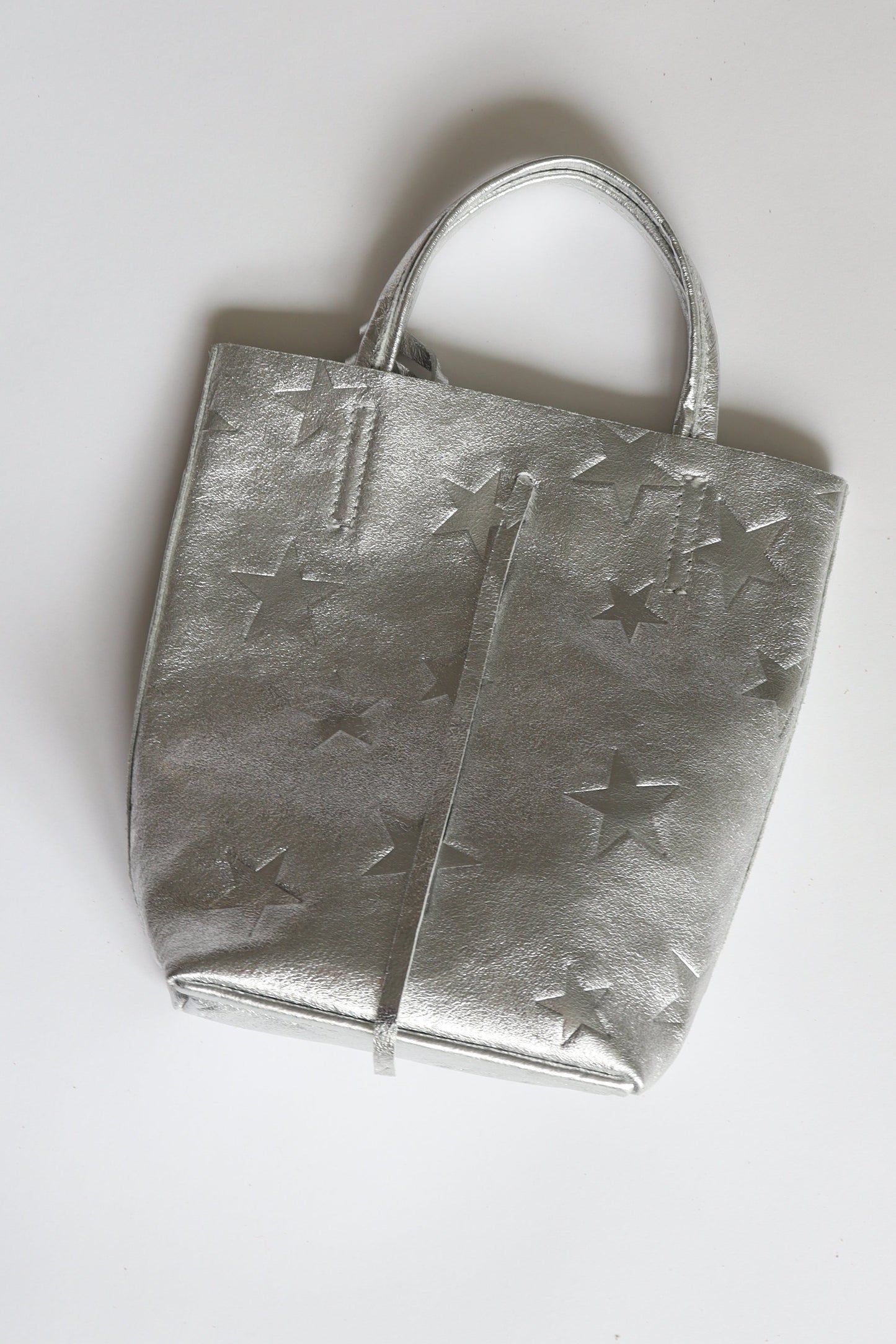 【MILLELA  FIRENZE】星柄エンボスメタリックミニトートバッグ