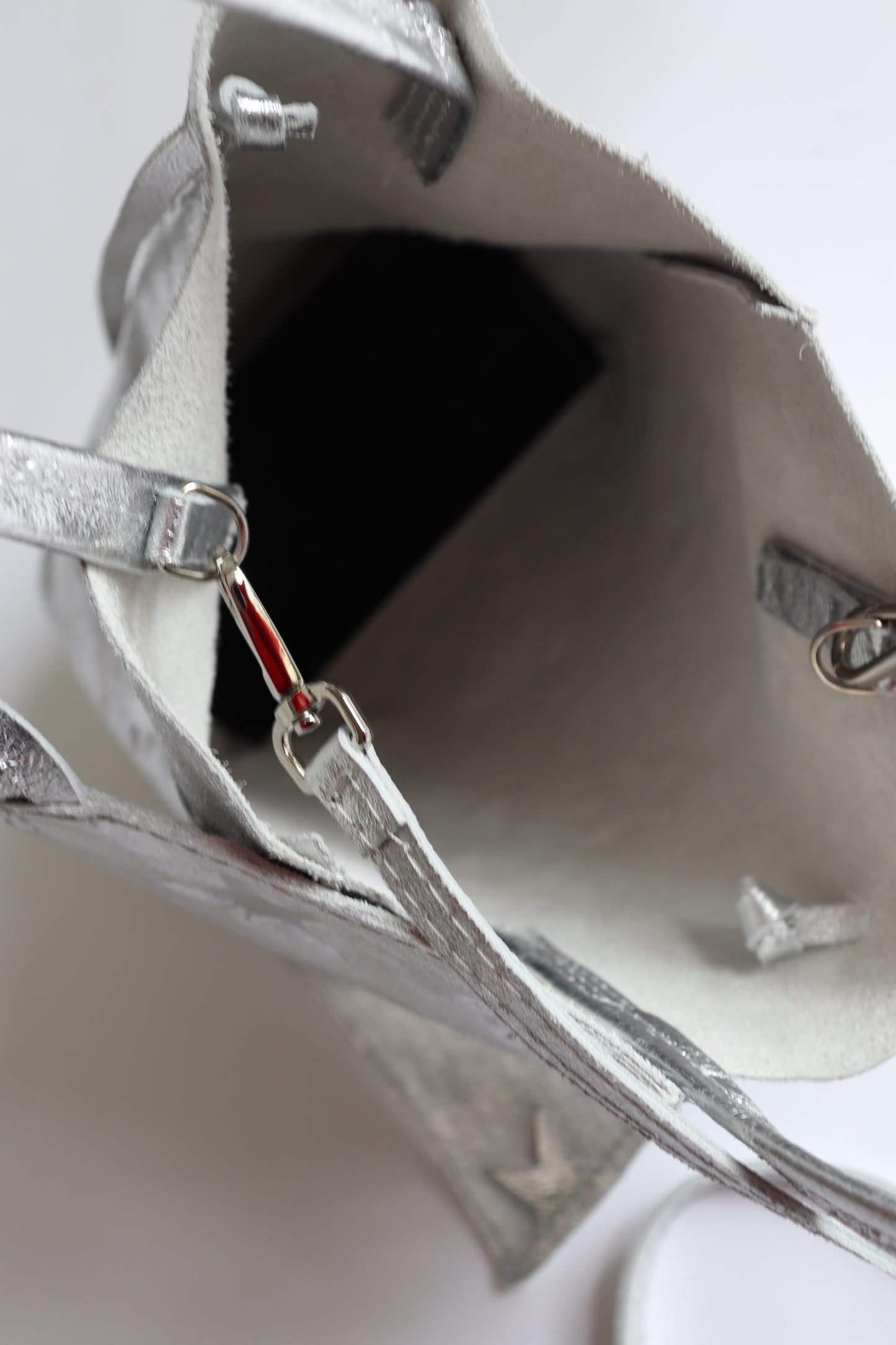 【MILLELA  FIRENZE】星柄エンボスメタリックミニトートバッグ