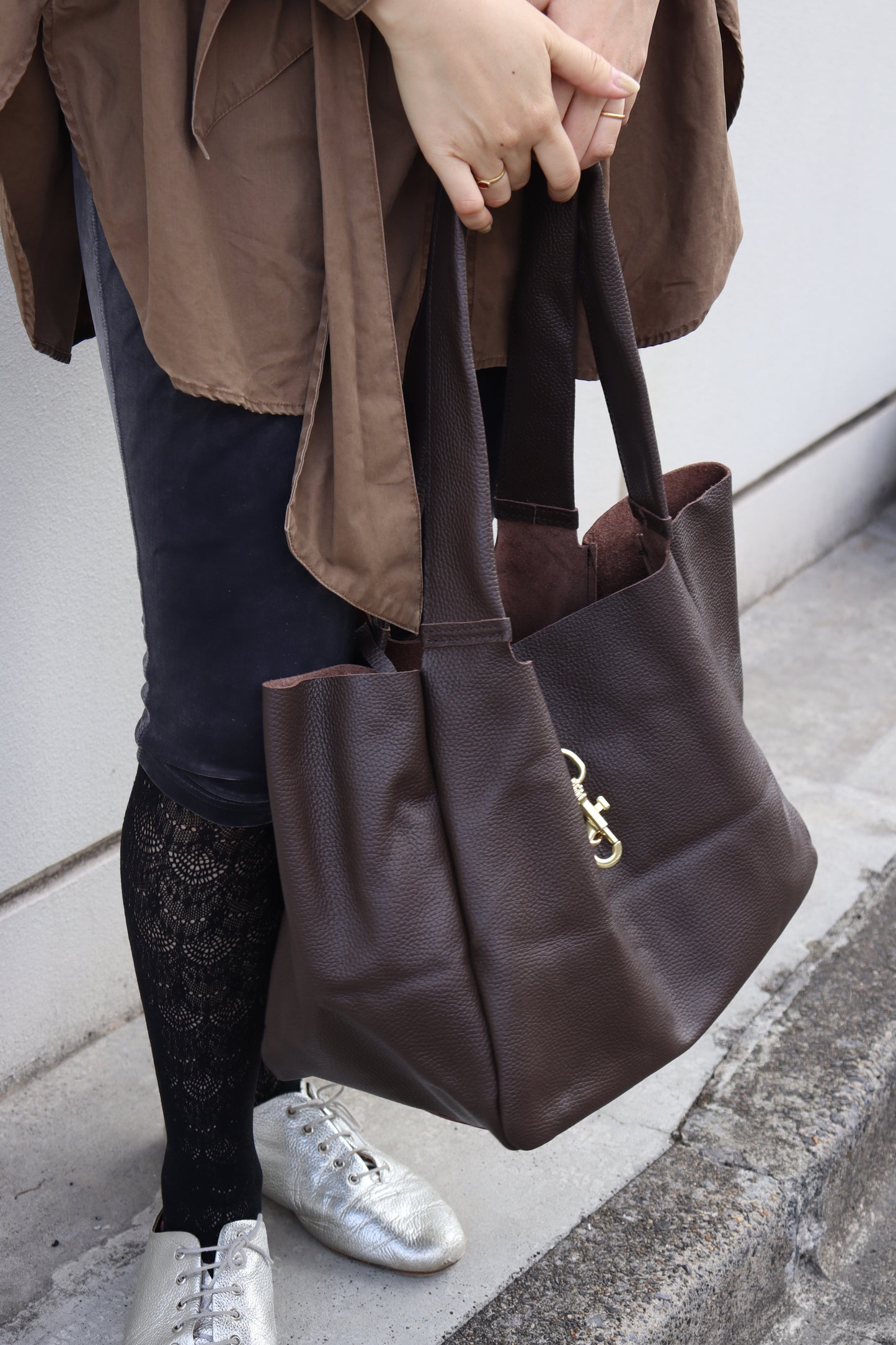 【MILLELA  FIRENZE】 ビット金具付きトートバッグ