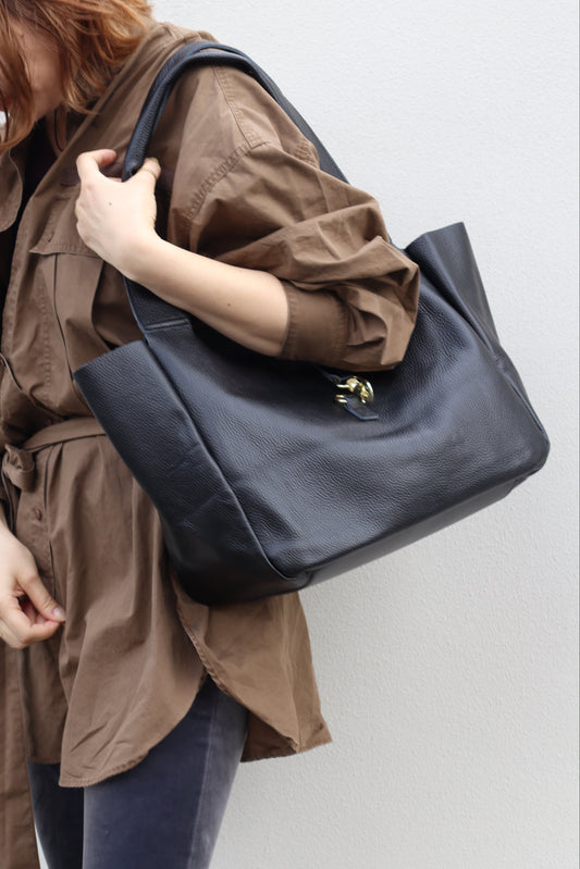 【MILLELA  FIRENZE】 ビット金具付きトートバッグ