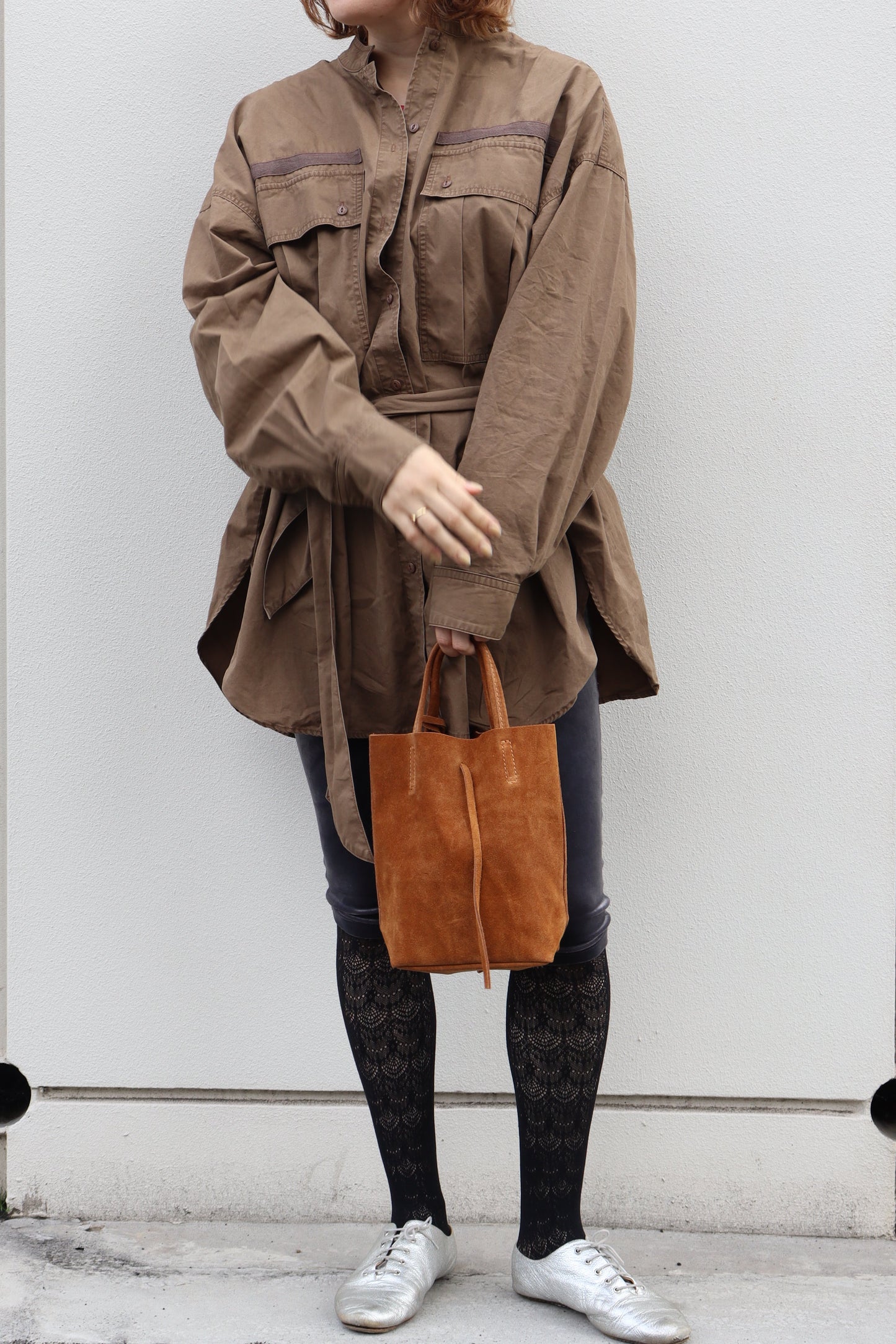 【MILLELA FIRENZE】スエードミニトートバッグ