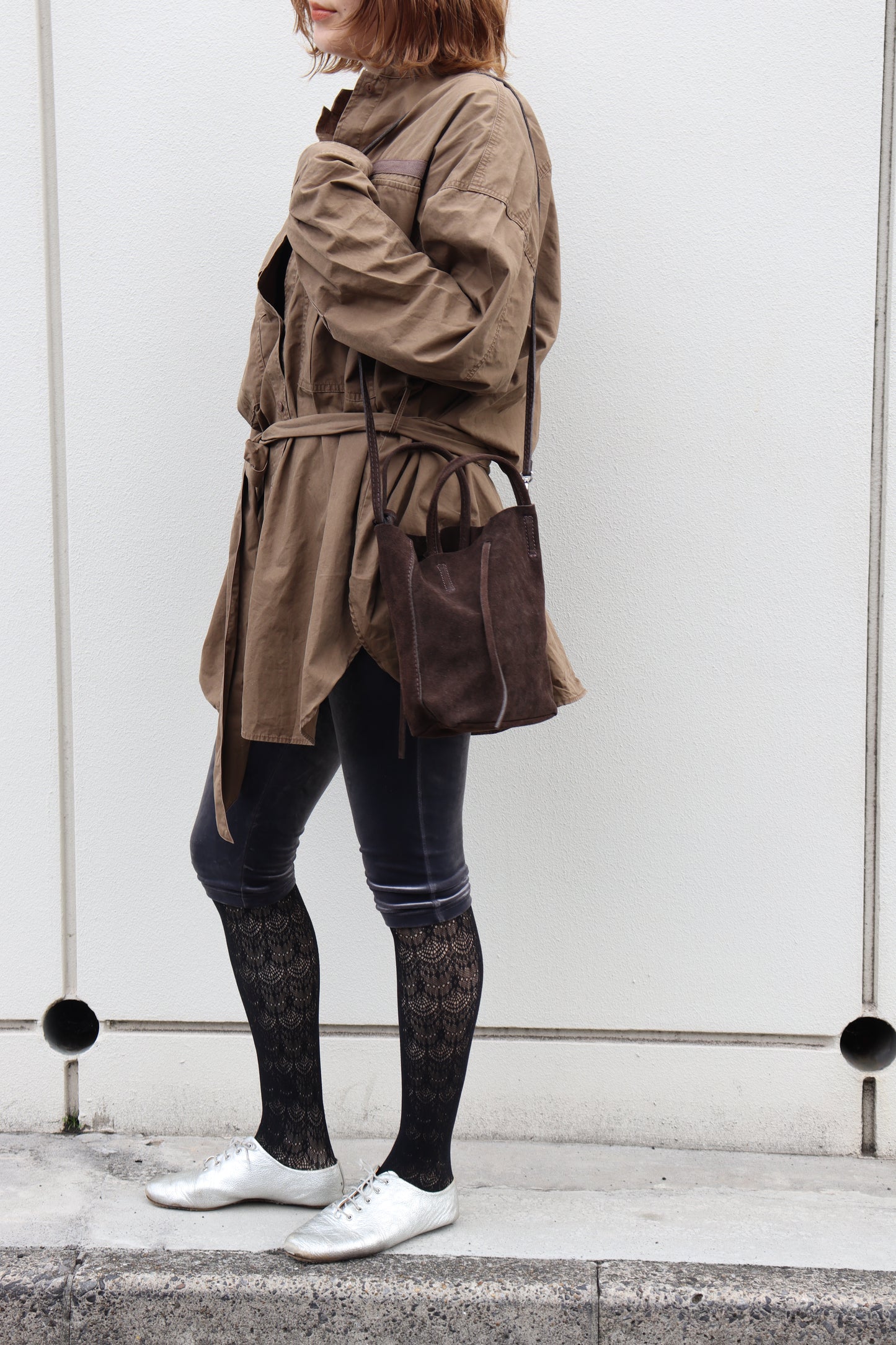 【MILLELA FIRENZE】スエードミニトートバッグ