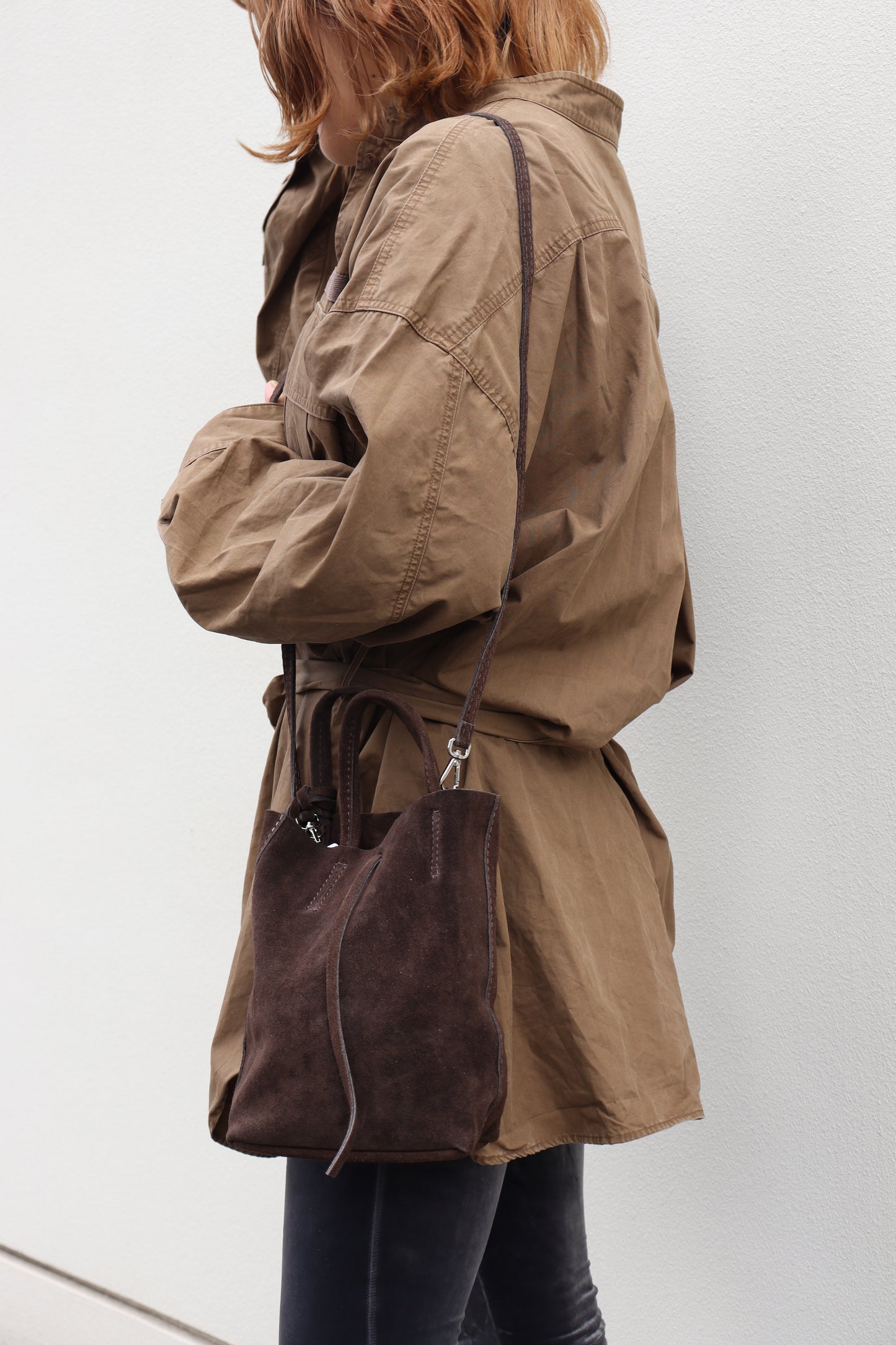 【MILLELA FIRENZE】スエードミニトートバッグ