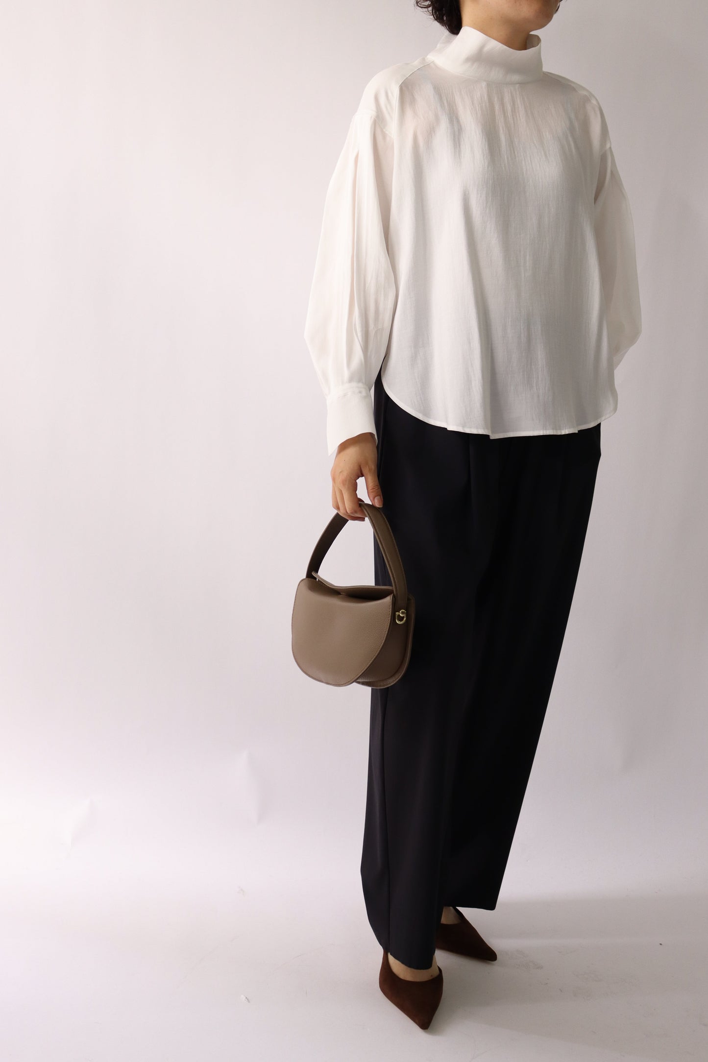 【MILLELA  FIRENZE】2WAYハーフムーンショルダーバッグ