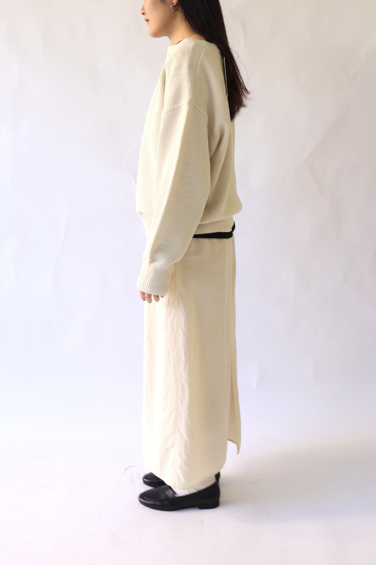 【ACUTA】かのこ編みヘンリーニット