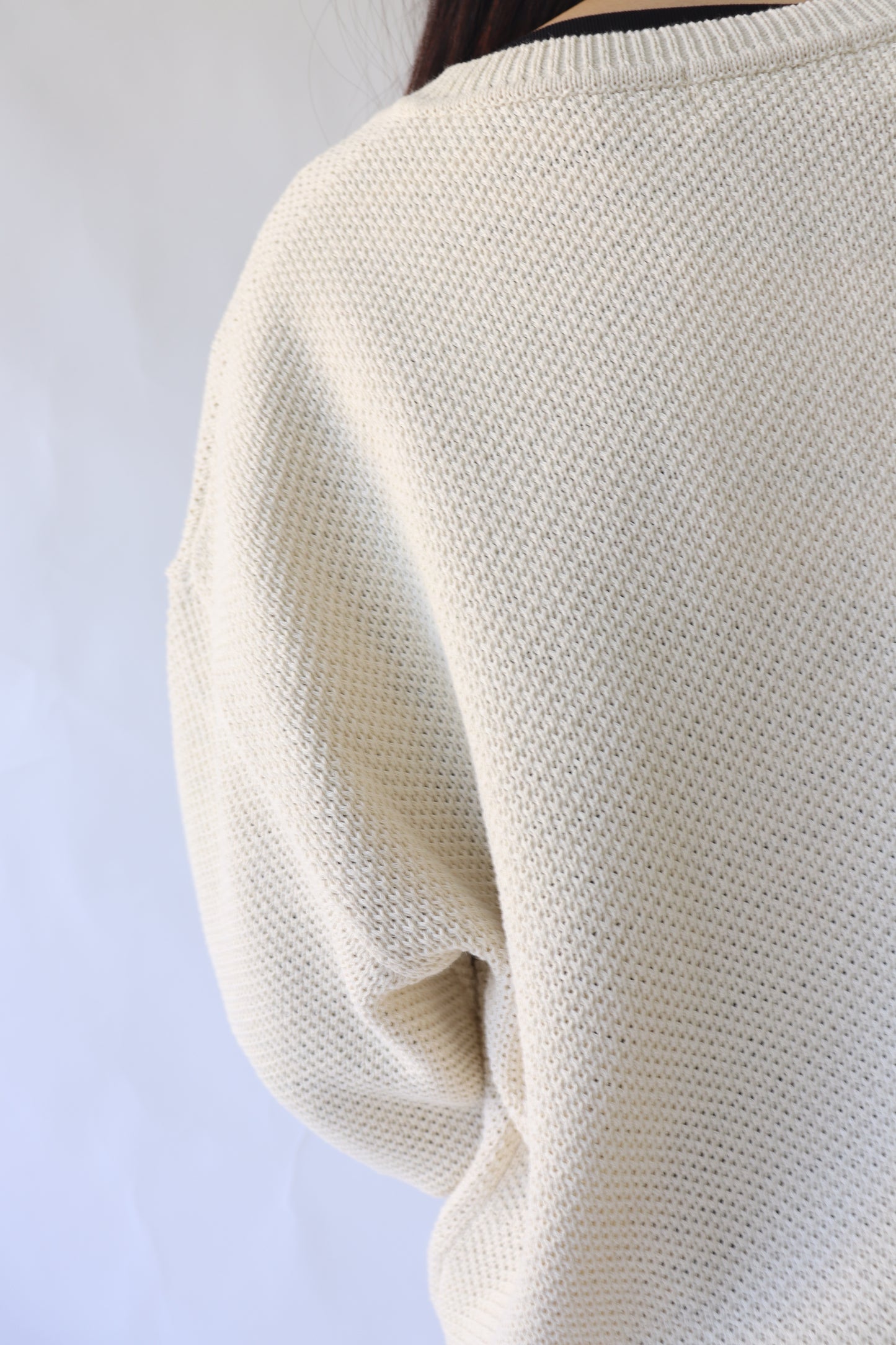 【ACUTA】かのこ編みヘンリーニット