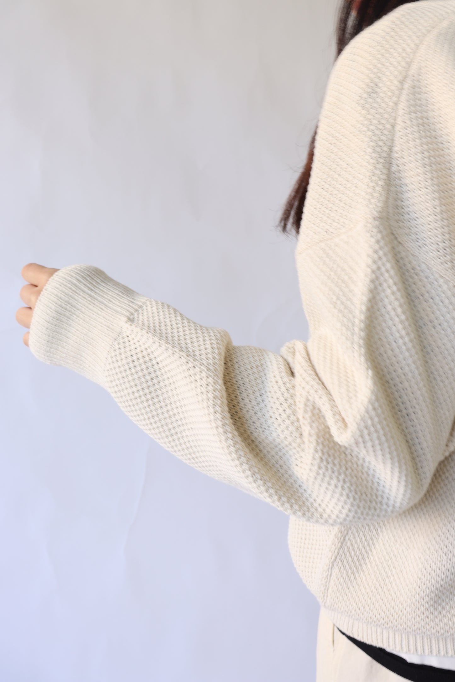 【ACUTA】かのこ編みヘンリーニット