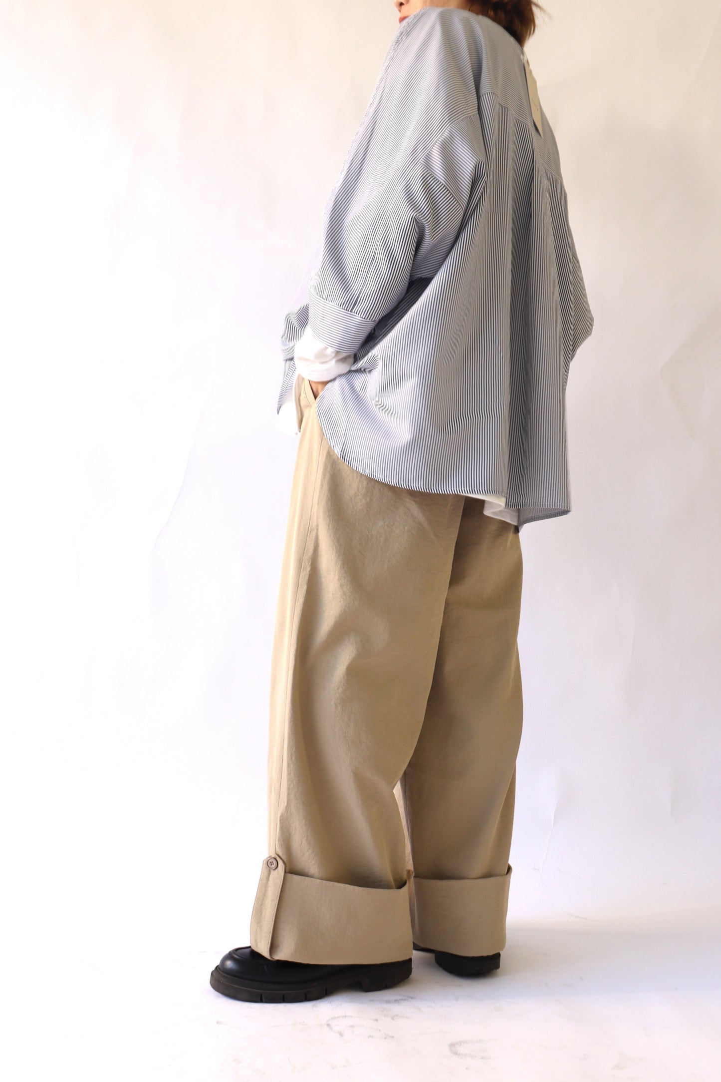 【ACUTA】ロールアップワイドパンツ