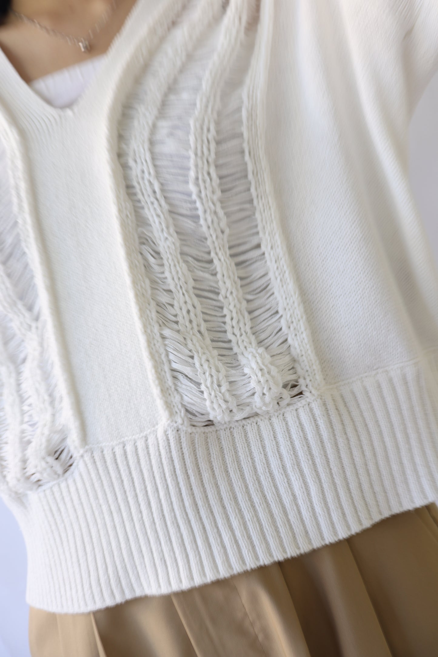 【ACUTA】ドライブ編みニット