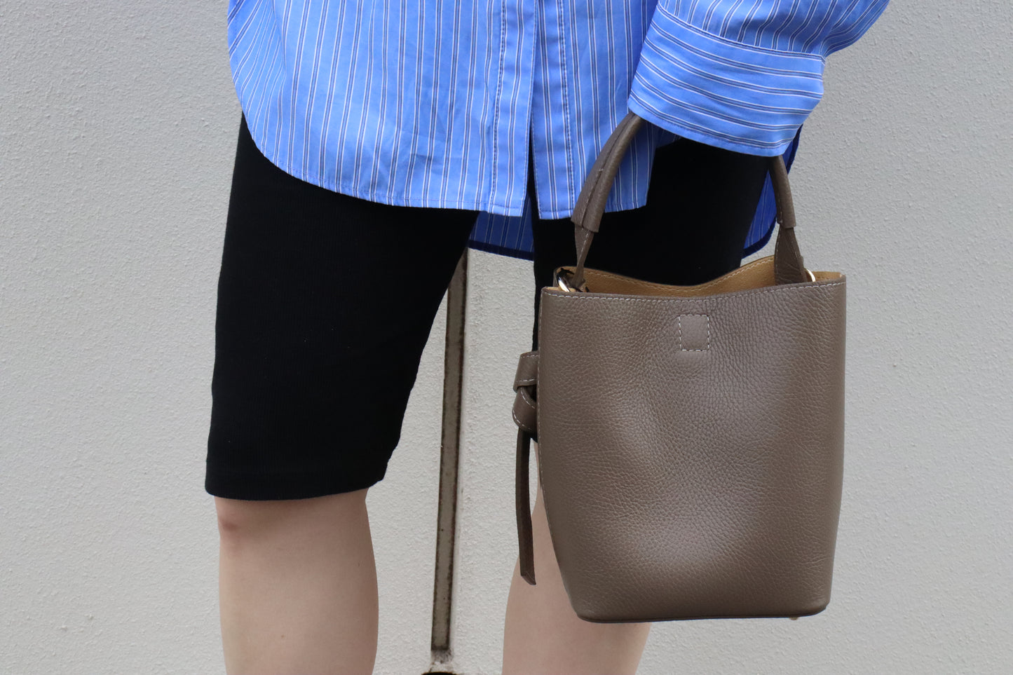 【MILLELA  FIRENZE】 ワンハンドル2WAYバケットバッグ