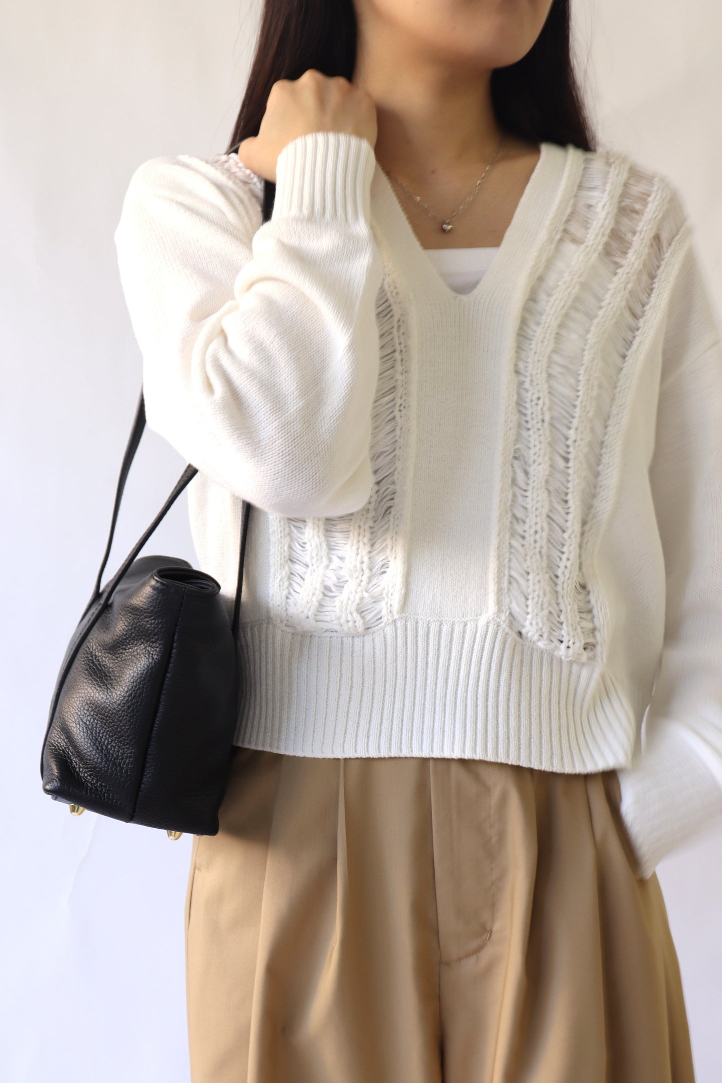 【ACUTA】ドライブ編みニット