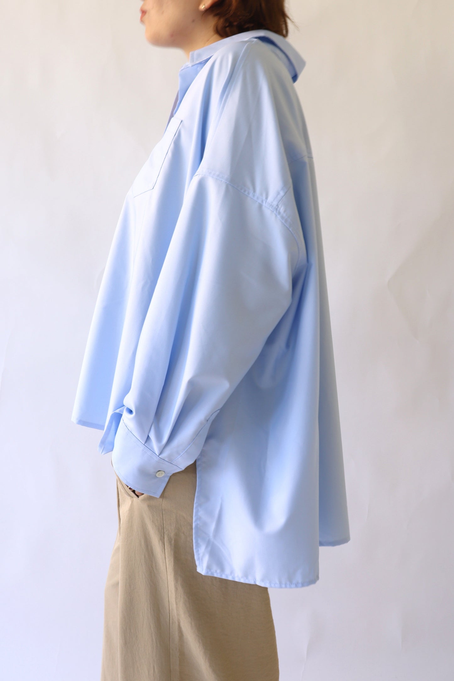 【ACUTA】 ブロードポンチョ風シャツ