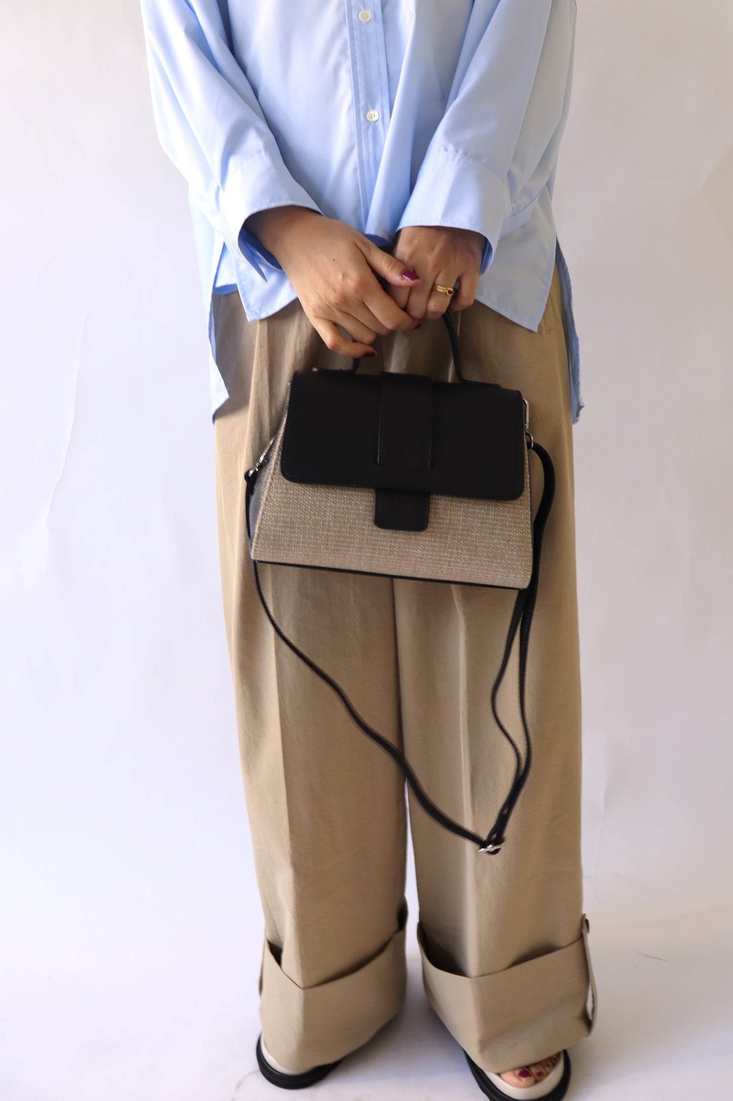 【MILLELA  FIRENZE】フラップワンハンドルバッグ