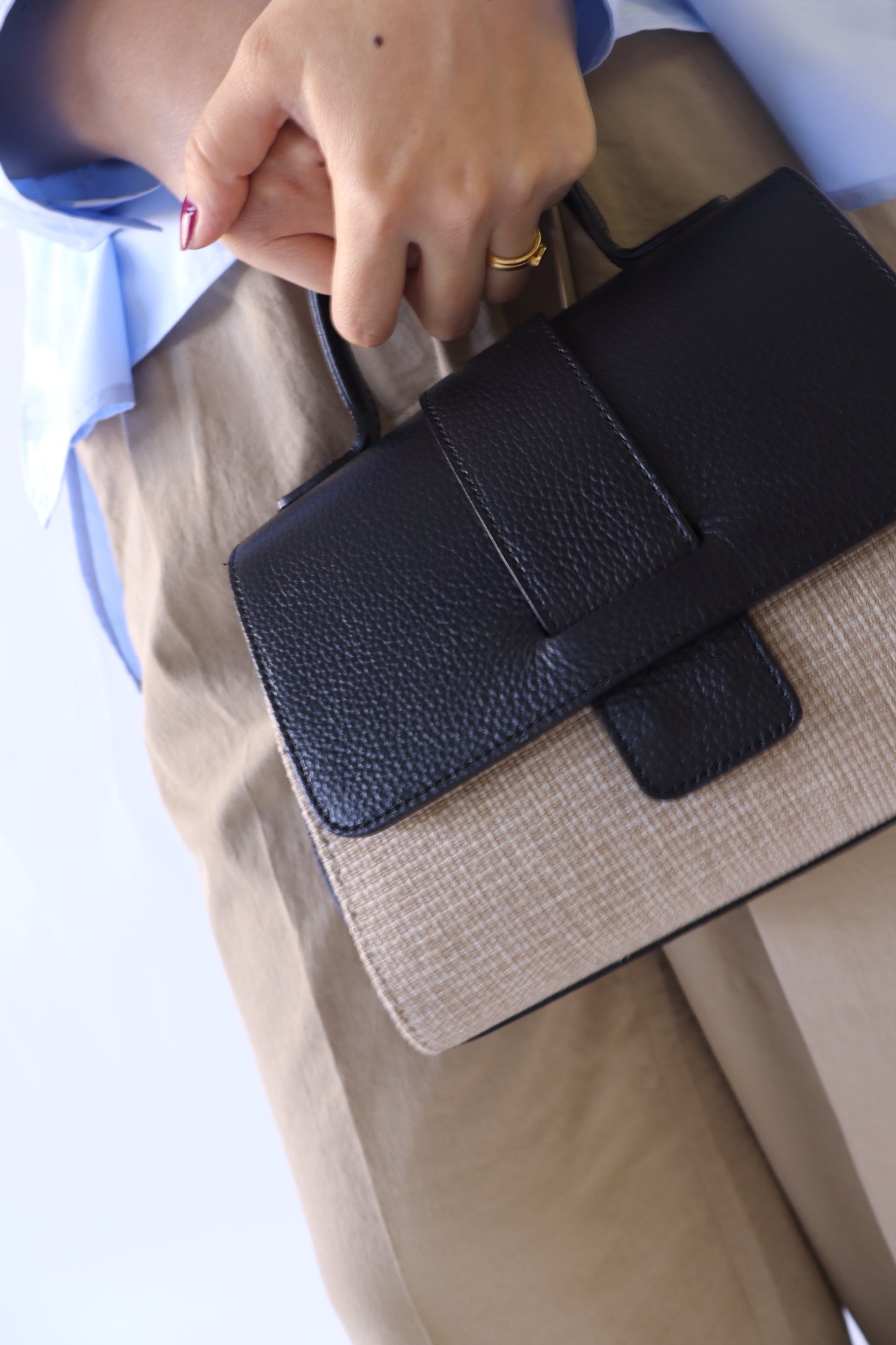 【MILLELA  FIRENZE】フラップワンハンドルバッグ