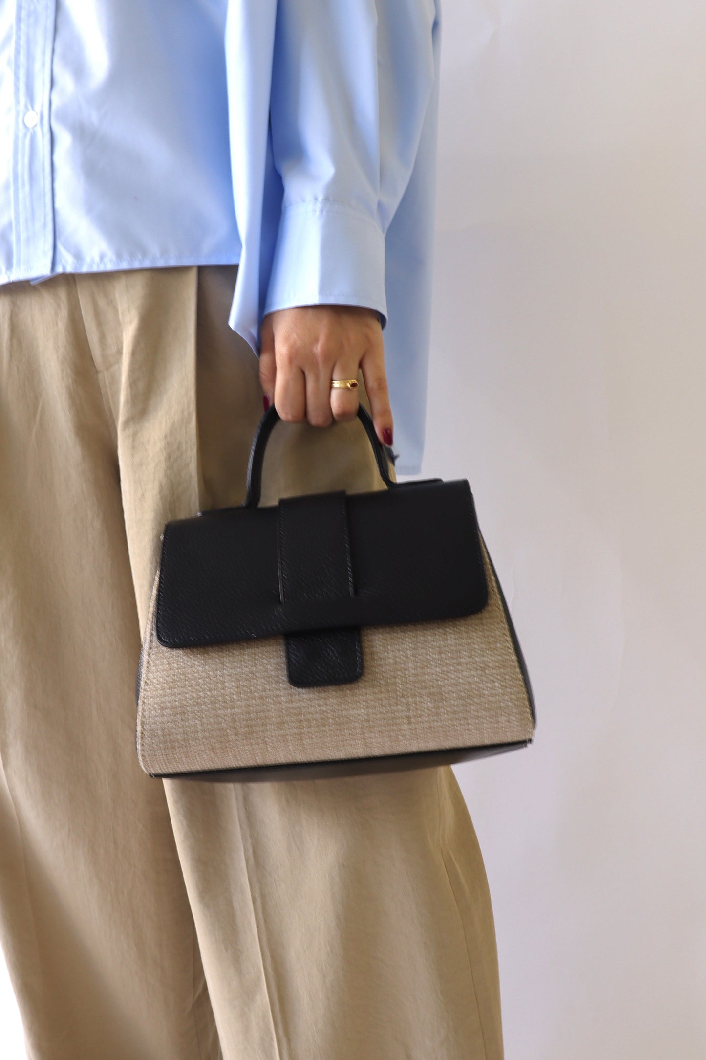 【MILLELA  FIRENZE】フラップワンハンドルバッグ