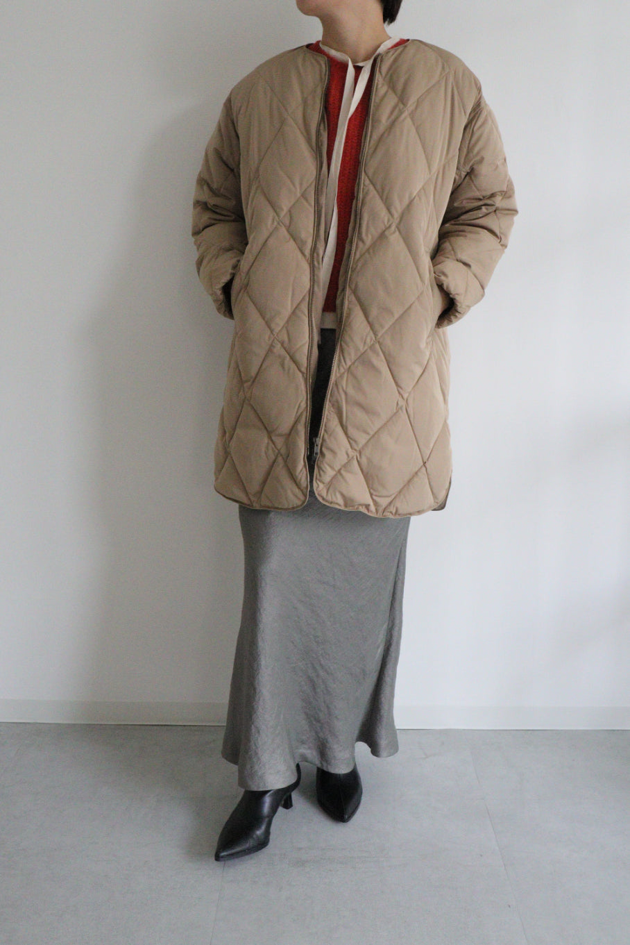 ACUTA キルティングダウンジャケット ベージュ ACUTA アクータ】ブランド レディースブランド きれいめファッション