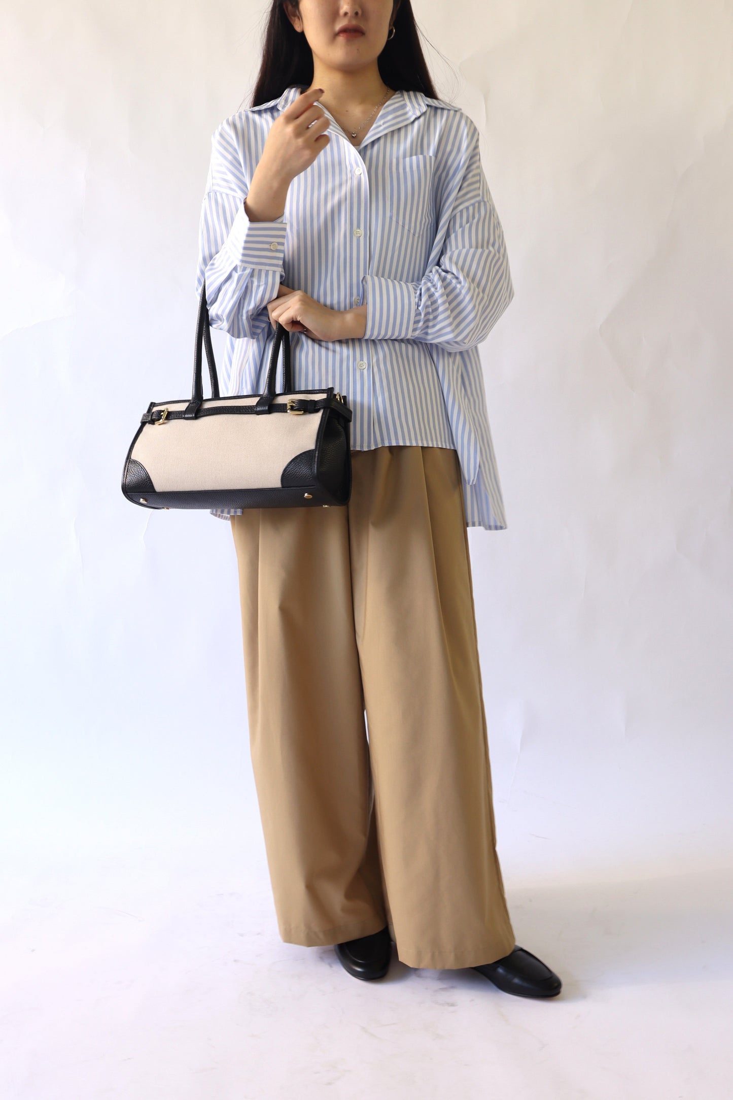 【MILLELA  FIRENZE】【PREORDER】レザー×キャンバス2WAYバッグ