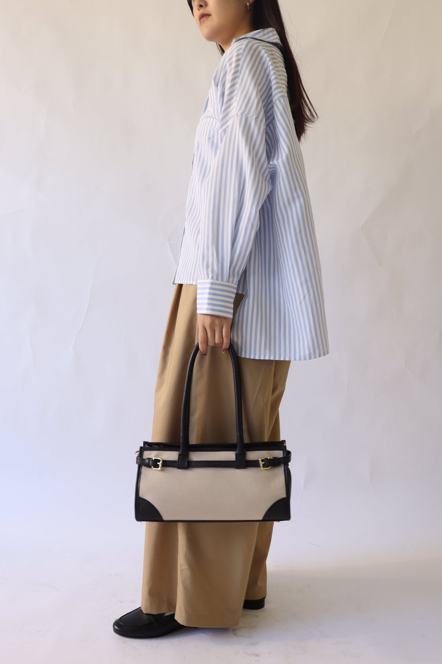 【MILLELA  FIRENZE】【PREORDER】レザー×キャンバス2WAYバッグ